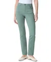 Gloria Vanderbilt Petite Amanda Straight-leg Jeans In Green