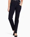 Gloria Vanderbilt Amanda Womens High Rise Slimming Straight Leg Jeans In Rinse