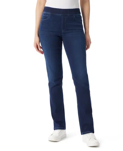 Gloria Vanderbilt Petite Amanda Pull-on Jeans In Blue