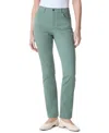 Gloria Vanderbilt Petite Amanda Straight-leg Jeans In Green
