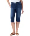 Gloria Vanderbilt Petite Dalia Seamed Straight-leg Denim Skimmer Jeans In Prato