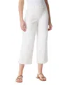 Gloria Vanderbilt Petite Shape-effect Wide-leg Crop Jeans In White