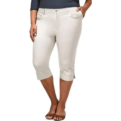 Gloria Vanderbilt Plus Amanda Womens Crop Denim Capri Jeans