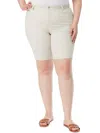 Gloria Vanderbilt Plus Womens Slimming High Rise Bermuda Shorts In Multi