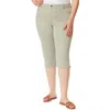 Gloria Vanderbilt Plus Amanda Womens Denim Classic Rise Capri Jeans In Multi