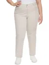 Gloria Vanderbilt Plus Amanda Womens Tapered Classic Rise Straight Leg Jeans In Multi