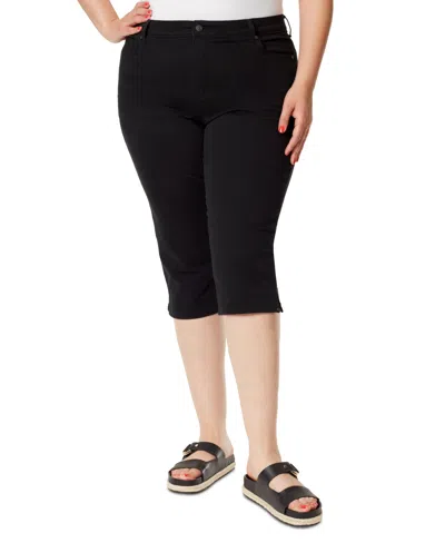 Gloria Vanderbilt Plus Size Capri Jeans In Black
