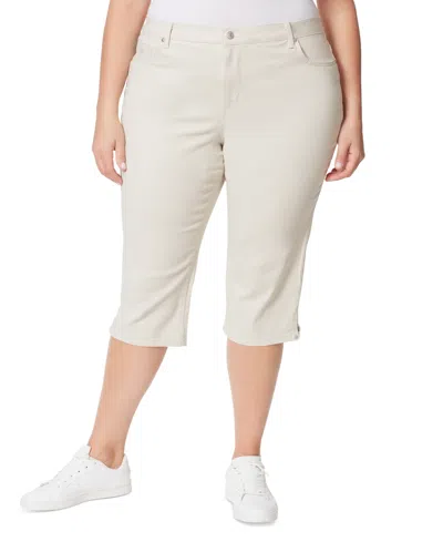 Gloria Vanderbilt Plus Size Capri Jeans In Stonewood