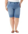 Gloria Vanderbilt Plus Size Shape Effect Bermuda Shorts In Andorra