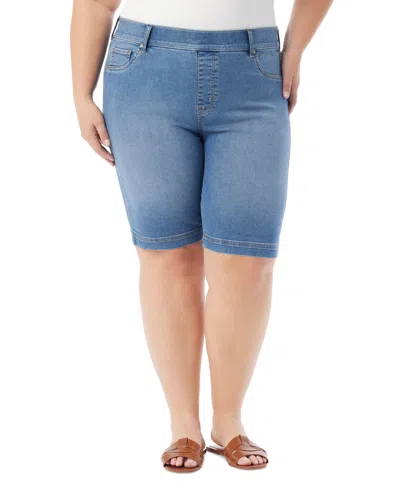 Gloria Vanderbilt Plus Size Shape Effect Bermuda Shorts In Andorra