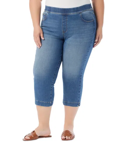 Gloria Vanderbilt Plus Size Shape Effect Capri Jeans In Essen
