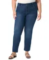 Gloria Vanderbilt Plus Size Tummy Sculpt Straight Jeans In Blue