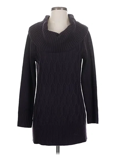 Pre-owned Gloria Vanderbilt Pullover Sweater In Black