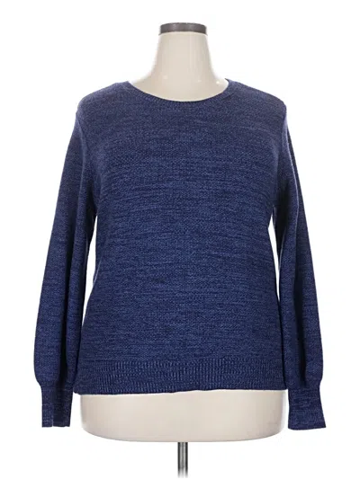 Pre-owned Gloria Vanderbilt Pullover Sweater In Blue