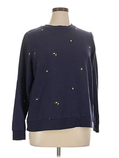 Pre-owned Gloria Vanderbilt Pullover Sweater In Blue
