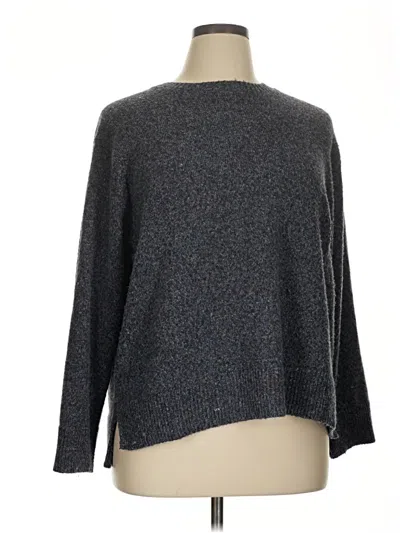 Pre-owned Gloria Vanderbilt Pullover Sweater In Gray