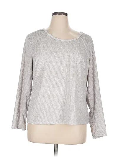 Pre-owned Gloria Vanderbilt Pullover Sweater In Silver