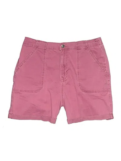 Pre-owned Gloria Vanderbilt Shorts In Burgundy