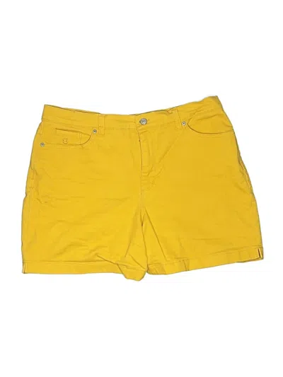 Pre-owned Gloria Vanderbilt Shorts In Yellow