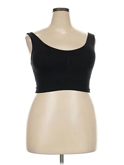 Pre-owned Gloria Vanderbilt Sports Bra In Black