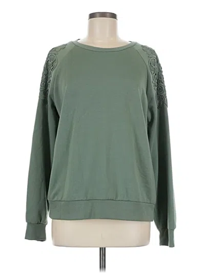 Pre-owned Gloria Vanderbilt Sweatshirt In Green