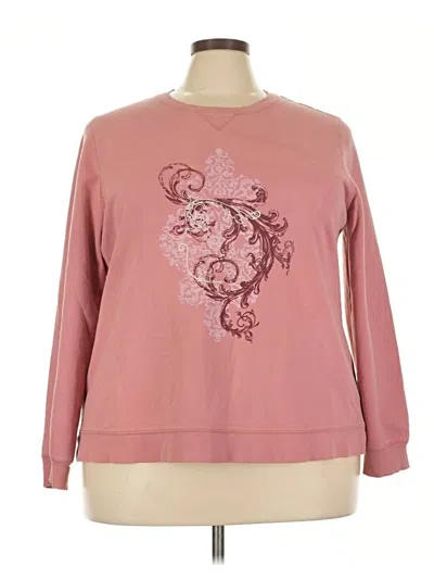Pre-owned Gloria Vanderbilt Sweatshirt In Pink