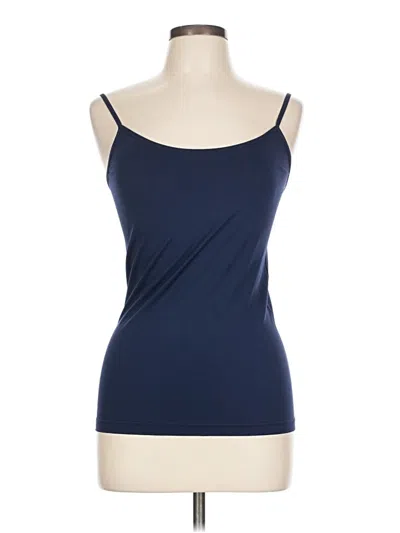 Pre-owned Gloria Vanderbilt Tank Top Blue Strapless Neckline Tops
