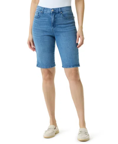 Gloria Vanderbilt Women's Amanda Bermuda Shorts In Blue