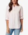 Gloria Vanderbilt Amanda Womens Cotton Office Button-down Top In Pink