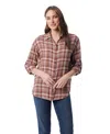Gloria Vanderbilt Women's Amanda Button-front Shirt In Brown