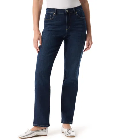 Gloria Vanderbilt Women's Amanda Classic Straight Jeans, In Regular, Short & Long In Blue