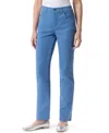 Gloria Vanderbilt Women's Amanda Colored Twill Straight-leg Jeans,in Regular, Short & Long In Blue