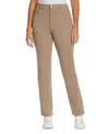 Gloria Vanderbilt Women's Amanda Colored Twill Straight-leg Jeans,in Regular, Short & Long In Brown