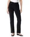 Gloria Vanderbilt Women's Amanda Cord Casual Pants, In Regular & Short In Black