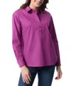 Gloria Vanderbilt Women's Amanda Cotton Pullover Shirt In Juneberry