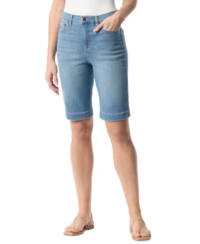 Gloria Vanderbilt Women's Amanda Denim Bermuda Shorts In Med Blue