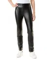 Gloria Vanderbilt Women's Amanda High-rise Straight-leg Faux-leather Pants In Black