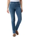 Gloria Vanderbilt Womens Stretch Denim Straight Leg Jeans In Blue