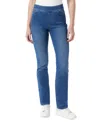 Gloria Vanderbilt Womens Stretch Denim Straight Leg Jeans In Felton Wash