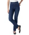 Gloria Vanderbilt Women's Amanda High-rise Straight Pull-on Jeans In Blue