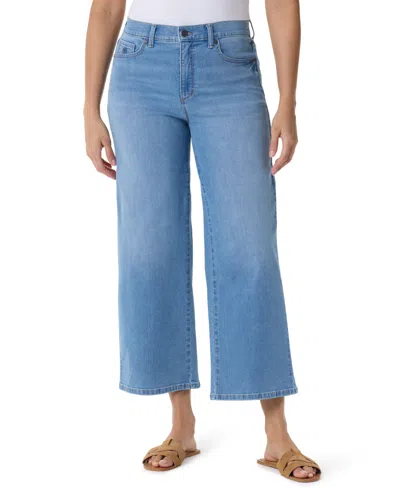 Gloria Vanderbilt Women's Amanda High-rise Wide-leg Ankle Jeans In Blue