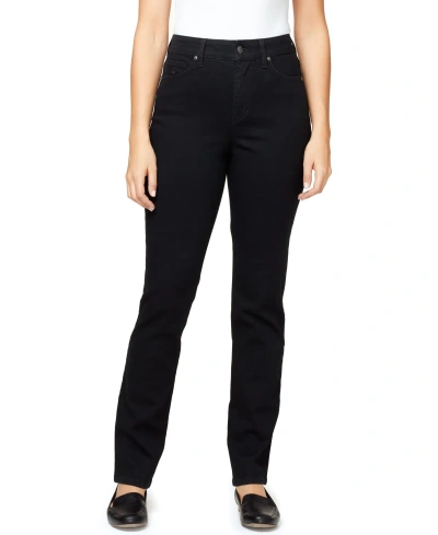 Gloria Vanderbilt Women's Amanda Slim Jeans In Black Rinse