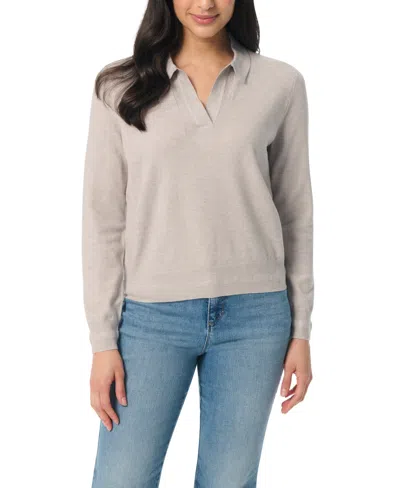 Gloria Vanderbilt Women's Amity Polo Sweater In Gray
