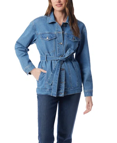 Gloria Vanderbilt Women's Belted Jacket In Blue