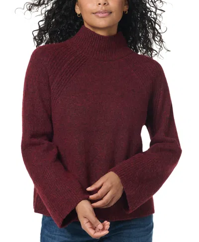 Gloria Vanderbilt Women's Constance Long-sleeve Mock-neck Loose-fit Sweater In Multi