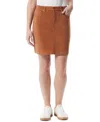 Gloria Vanderbilt Women's Cord Mini Skirt In Brown