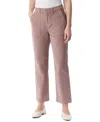 Gloria Vanderbilt Women's Cord Utility Straight Pants In Pink