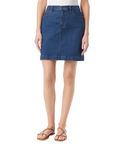 Gloria Vanderbilt Women's Denim Mini Skirt In Westwood