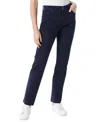 Gloria Vanderbilt Amanda Womens High Rise Slimming Straight Leg Jeans In Midnight Affair
