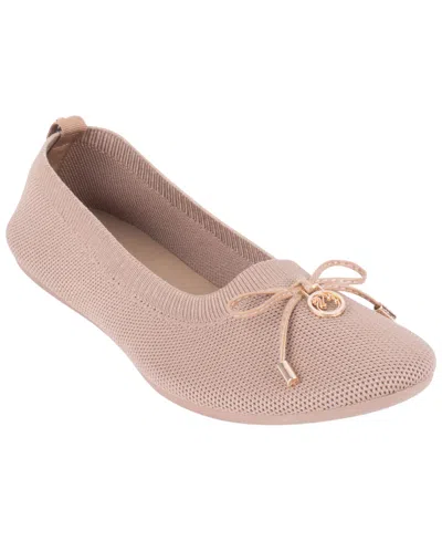Gloria Vanderbilt Women's Ellery Knit Ballet Flats In Neutral